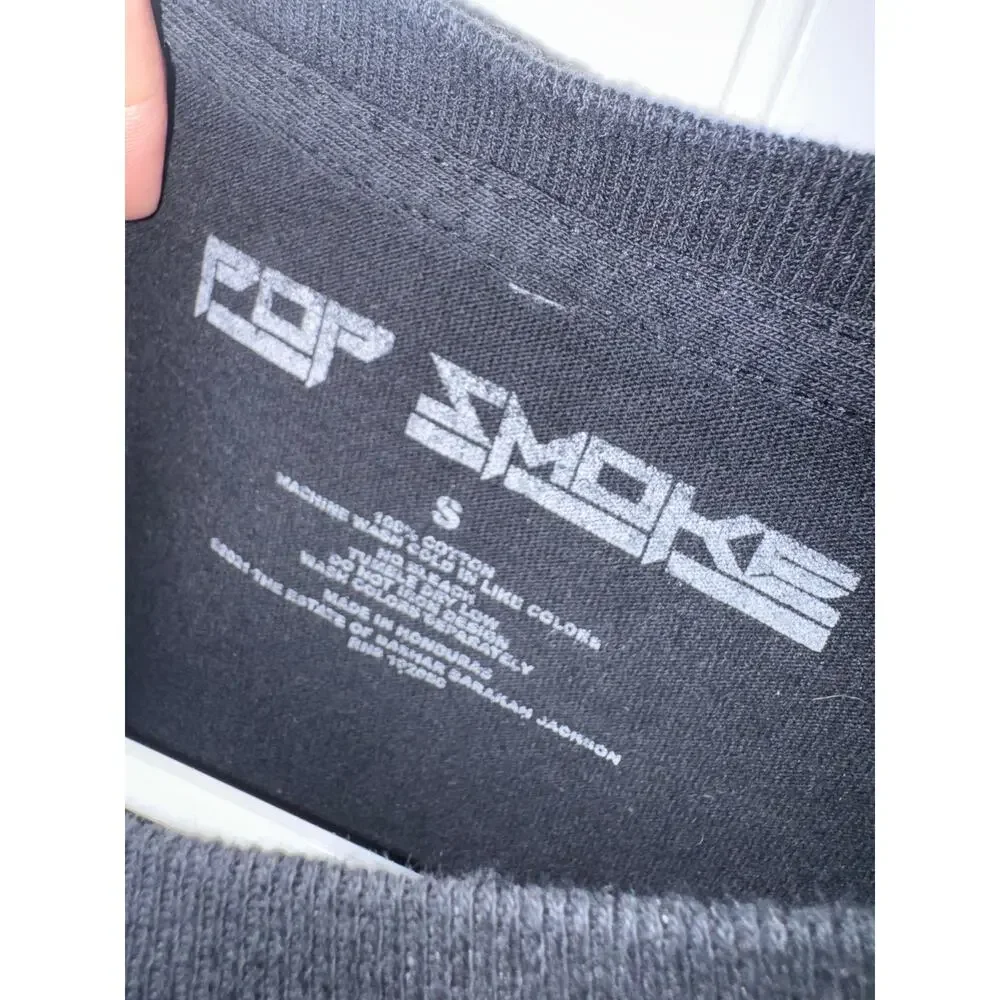 Pop Smoke King Of New York Graphic Rap Tee Black S - Picture 2 of 2